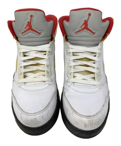 NIKE（ナイキ）NIKE (ナイキ) ハイカットスニーカー Air Jordan 5 Retro（エアジョーダン5 レトロ） ホワイト×ブラック サイズ:27cmの古着・服飾アイテム