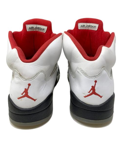NIKE（ナイキ）NIKE (ナイキ) ハイカットスニーカー Air Jordan 5 Retro（エアジョーダン5 レトロ） ホワイト×ブラック サイズ:27cmの古着・服飾アイテム