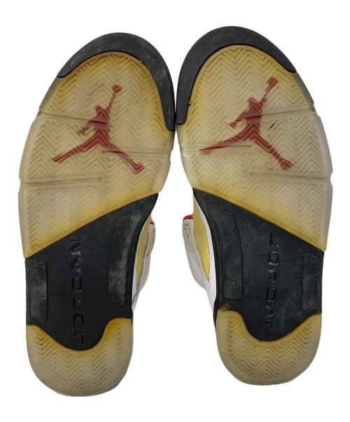 NIKE（ナイキ）NIKE (ナイキ) ハイカットスニーカー Air Jordan 5 Retro（エアジョーダン5 レトロ） ホワイト×ブラック サイズ:27cmの古着・服飾アイテム