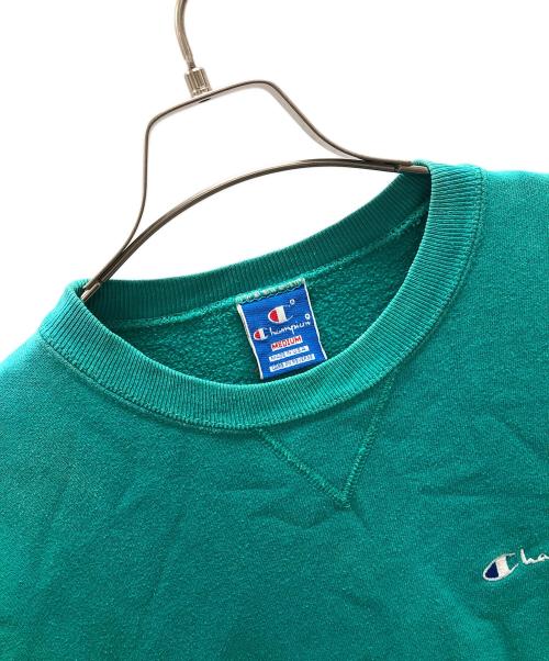 Champion（チャンピオン）Champion (チャンピオン) スウェット グリーン サイズ:NEDIUMの古着・服飾アイテム