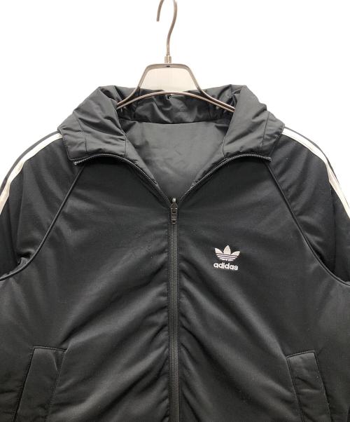 adidas（アディダス）adidas (アディダス) ダウンジャケット reversible hooded puffer(リバーシブル フーデッド パファー) ブラック サイズ:XSの古着・服飾アイテム