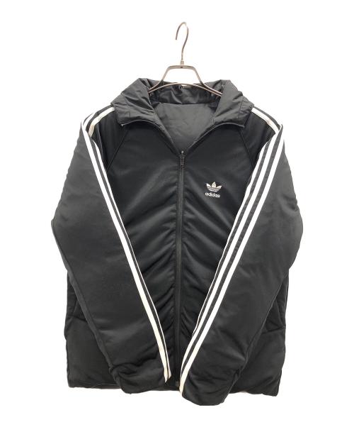 adidas（アディダス）adidas (アディダス) ダウンジャケット reversible hooded puffer(リバーシブル フーデッド パファー) ブラック サイズ:XSの古着・服飾アイテム