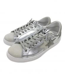 2STAR（ツースター）の古着「ローカットスニーカー」｜シルバー