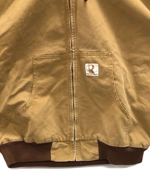 REAL WORK（リアルワーク）REAL WORK (リアルワーク) フーデッドジャケット アクティブジャケット ブラウン サイズ:3XLの古着・服飾アイテム