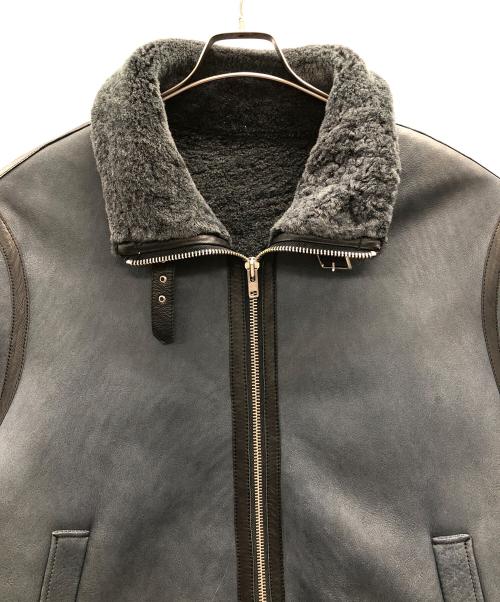 Wind Armor（ウィンドアーマー）Wind Armor (ウィンドアーマー) ムートンジャケット ネイビー サイズ:3Lの古着・服飾アイテム