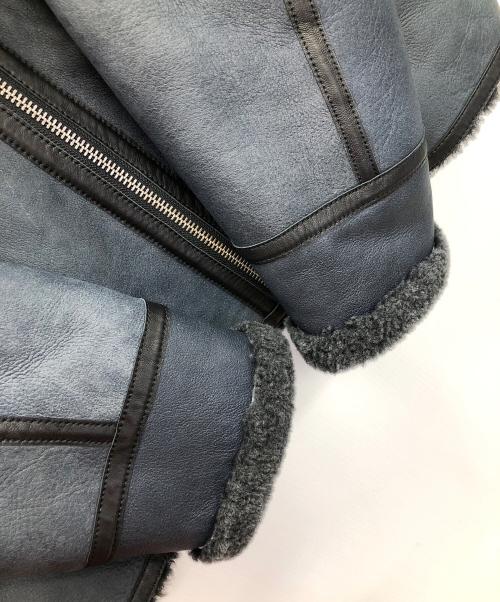 Wind Armor（ウィンドアーマー）Wind Armor (ウィンドアーマー) ムートンジャケット ネイビー サイズ:3Lの古着・服飾アイテム