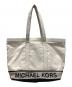 MICHAEL KORS（マイケル・コース）の古着「キャンバストートバッグ」｜アイボリー×ブラック