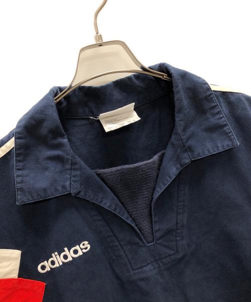 adidas（アディダス）adidas (アディダス) ドリルトッププルオーバー ネイビー サイズ:XLの古着・服飾アイテム