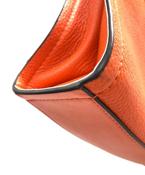 MICHAEL KORS（マイケル・コース）MICHAEL KORS (マイケル・コース) 2WAYバッグ ショルダーバッグ ハンドバッグ ミレラ レザー ロゴ スモール ショッパー トップ ジップ クロスボディー オレンジ サイズ:実寸サイズにてご確認ください。の古着・服飾アイテム