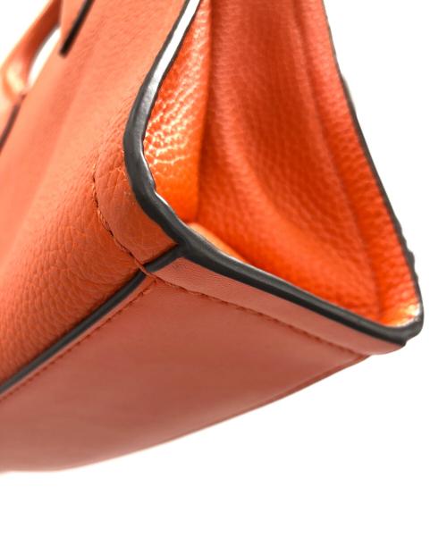 MICHAEL KORS（マイケル・コース）MICHAEL KORS (マイケル・コース) 2WAYバッグ ショルダーバッグ ハンドバッグ ミレラ レザー ロゴ スモール ショッパー トップ ジップ クロスボディー オレンジ サイズ:実寸サイズにてご確認ください。の古着・服飾アイテム