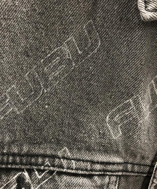 FUBU（フブ）FUBU (フブ) デニムジャケット PATTERN DENIM JACKET（パターン デニム ジャケット） グレー サイズ:Mの古着・服飾アイテム