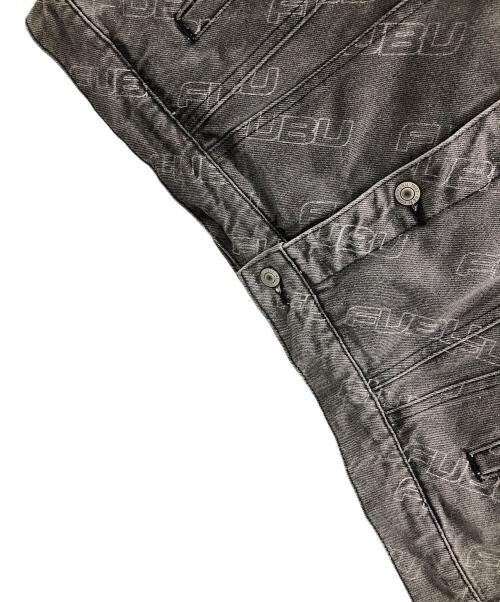 FUBU（フブ）FUBU (フブ) デニムジャケット PATTERN DENIM JACKET（パターン デニム ジャケット） グレー サイズ:Mの古着・服飾アイテム