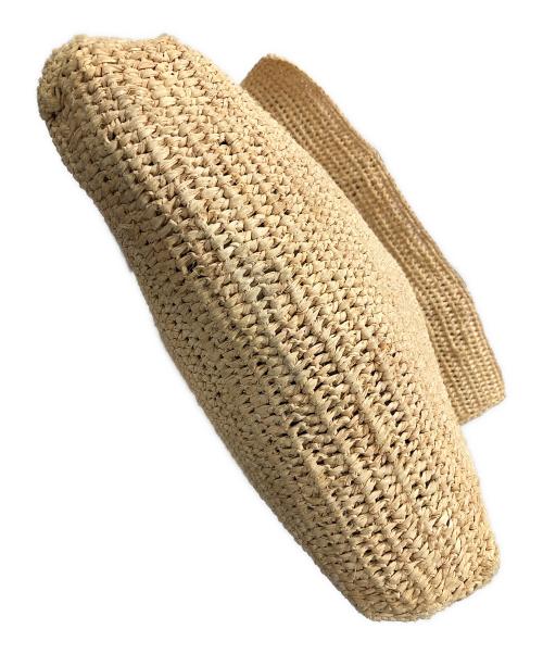 MAISON N.H PARIS（メゾン・エヌ・アッシュ・パリ）MAISON N.H PARIS (メゾン・エヌ・アッシュ・パリ) カゴショルダーバッグ ラフィア カプシーヌ ショルダー バッグ ナチュラル サイズ:実寸サイズにてご確認ください。の古着・服飾アイテム