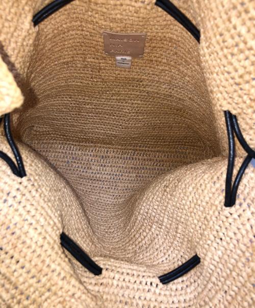 MAISON N.H PARIS（メゾン・エヌ・アッシュ・パリ）MAISON N.H PARIS (メゾン・エヌ・アッシュ・パリ) カゴショルダーバッグ ラフィア カプシーヌ ショルダー バッグ ナチュラル サイズ:実寸サイズにてご確認ください。の古着・服飾アイテム