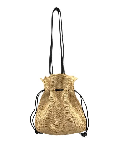 MAISON N.H PARIS（メゾン・エヌ・アッシュ・パリ）MAISON N.H PARIS (メゾン・エヌ・アッシュ・パリ) カゴショルダーバッグ ラフィア カプシーヌ ショルダー バッグ ナチュラル サイズ:実寸サイズにてご確認ください。の古着・服飾アイテム