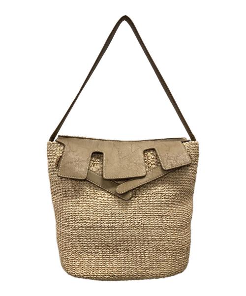 SEA（シー）SEA (シー) ショルダーラウンドカゴバッグ ナチュラル サイズ:実寸サイズにてご確認ください。の古着・服飾アイテム