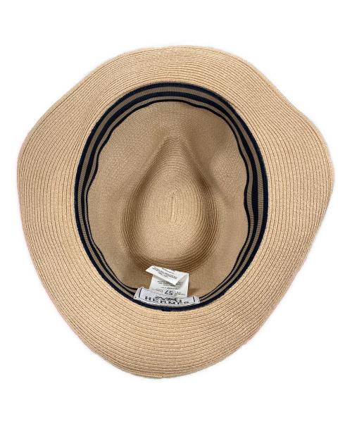 HERMES（エルメス）HERMES (エルメス) パナマハット ナチュラル サイズ:57の古着・服飾アイテム