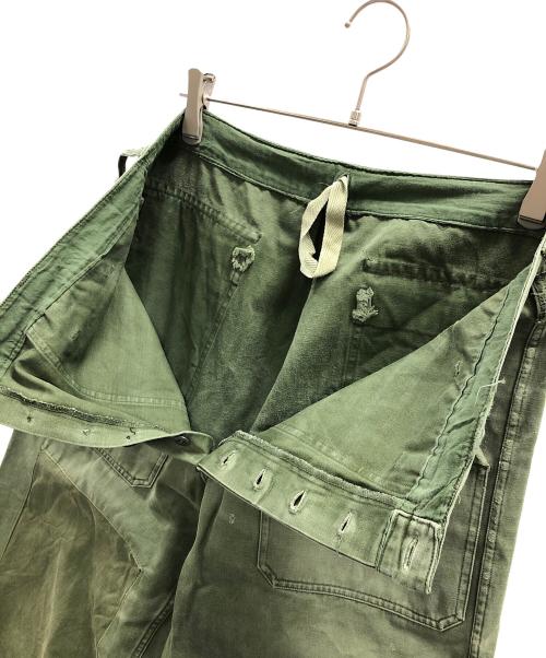 NO BRAND（ノーブランド）NO BRAND (ノーブランド) ミリタリーベイカーパンツ オリーブ サイズ:実寸サイズにてご確認ください。の古着・服飾アイテム