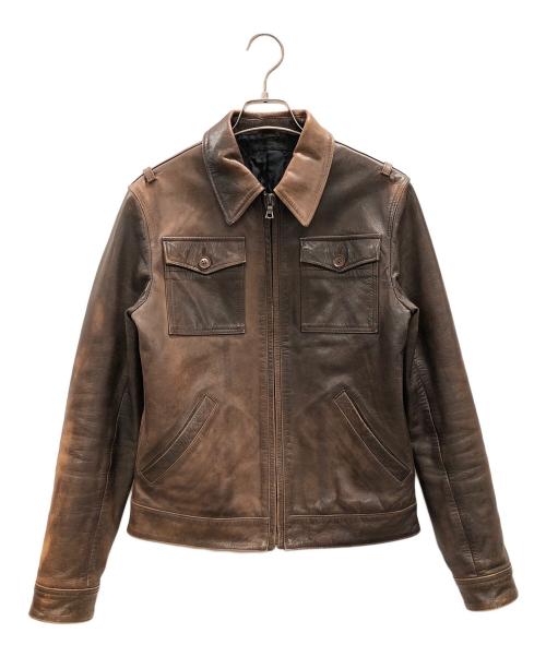 LOUNGE LIZARD（ラウンジリザード）LOUNGE LIZARD (ラウンジリザード) レザージャケット ブラウン サイズ:1の古着・服飾アイテム