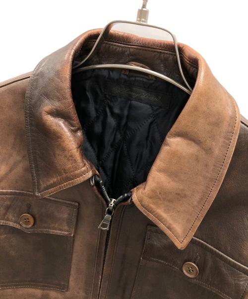 LOUNGE LIZARD（ラウンジリザード）LOUNGE LIZARD (ラウンジリザード) レザージャケット ブラウン サイズ:1の古着・服飾アイテム