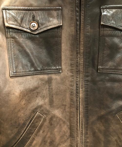 LOUNGE LIZARD（ラウンジリザード）LOUNGE LIZARD (ラウンジリザード) レザージャケット ブラウン サイズ:1の古着・服飾アイテム