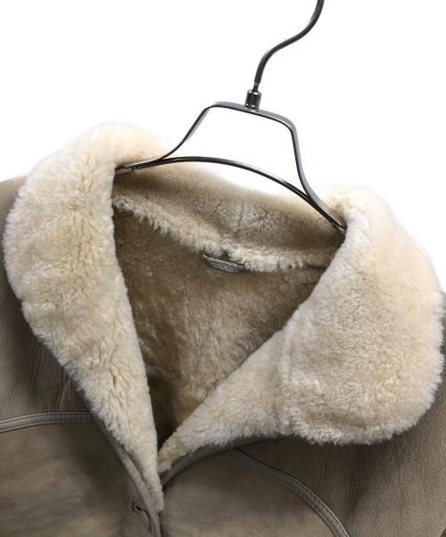 CANTERBURY LEATHER（カンタベリー レザー）CANTERBURY LEATHER (カンタベリー レザー) ムートンジャケット ベージュ サイズ:14の古着・服飾アイテム