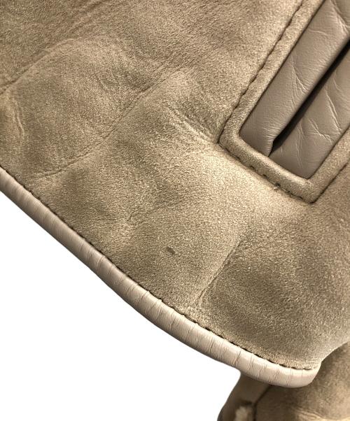 CANTERBURY LEATHER（カンタベリー レザー）CANTERBURY LEATHER (カンタベリー レザー) ムートンジャケット ベージュ サイズ:14の古着・服飾アイテム