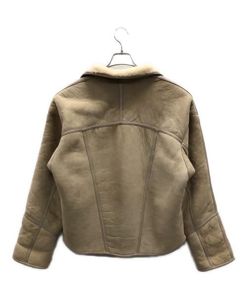 CANTERBURY LEATHER（カンタベリー レザー）CANTERBURY LEATHER (カンタベリー レザー) ムートンジャケット ベージュ サイズ:14の古着・服飾アイテム