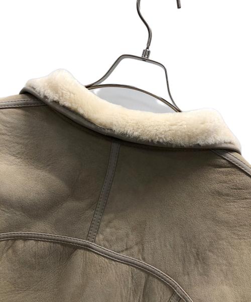 CANTERBURY LEATHER（カンタベリー レザー）CANTERBURY LEATHER (カンタベリー レザー) ムートンジャケット ベージュ サイズ:14の古着・服飾アイテム