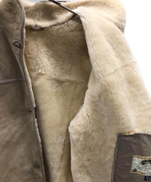 CANTERBURY LEATHER（カンタベリー レザー）CANTERBURY LEATHER (カンタベリー レザー) ムートンジャケット ベージュ サイズ:14の古着・服飾アイテム