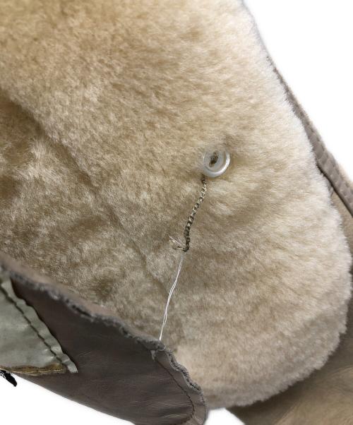 CANTERBURY LEATHER（カンタベリー レザー）CANTERBURY LEATHER (カンタベリー レザー) ムートンジャケット ベージュ サイズ:14の古着・服飾アイテム