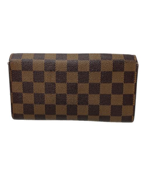 LOUIS VUITTON（ルイ ヴィトン）LOUIS VUITTON (ルイ ヴィトン) 長財布 ポルトフォイユ・サラ ダミエ ブラウン サイズ:実寸サイズにてご確認ください。の古着・服飾アイテム