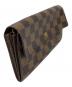 LOUIS VUITTON (ルイ ヴィトン) 長財布 ポルトフォイユ・サラ ダミエ ブラウン サイズ:実寸サイズにてご確認ください。：10000円