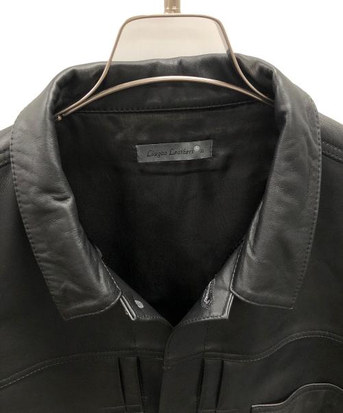 Liugoo Leathers（リューグーレザーズ）Liugoo Leathers (リューグーレザーズ) シープスキン レザートラッカージャケット ブラック サイズ:LLの古着・服飾アイテム