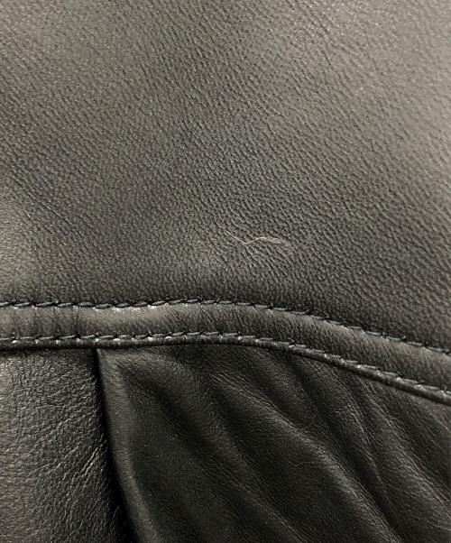Liugoo Leathers（リューグーレザーズ）Liugoo Leathers (リューグーレザーズ) シープスキン レザートラッカージャケット ブラック サイズ:LLの古着・服飾アイテム