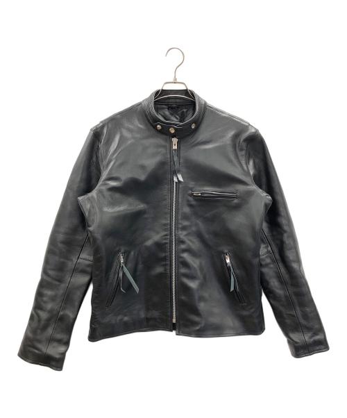 FREEDOM（フリーダム）FREEDOM (フリーダム) シングルライダースジャケット ブラック サイズ:46の古着・服飾アイテム