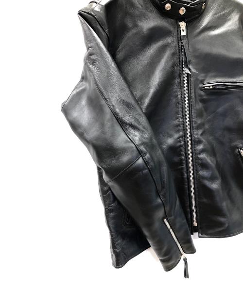 FREEDOM（フリーダム）FREEDOM (フリーダム) シングルライダースジャケット ブラック サイズ:46の古着・服飾アイテム