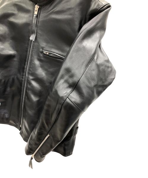 FREEDOM（フリーダム）FREEDOM (フリーダム) シングルライダースジャケット ブラック サイズ:46の古着・服飾アイテム