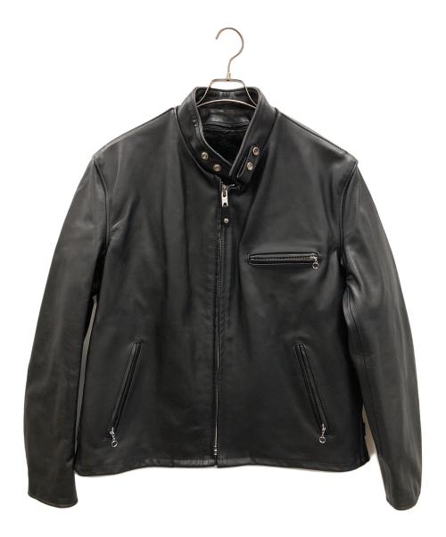 Schott（ショット）Schott (ショット) ライナー付きシングルライダースジャケット ブラック サイズ:48の古着・服飾アイテム