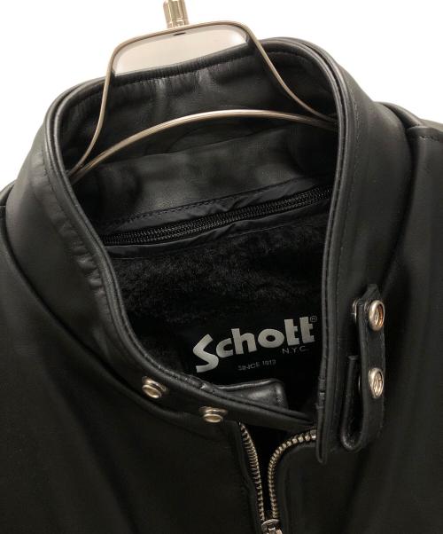 Schott（ショット）Schott (ショット) ライナー付きシングルライダースジャケット ブラック サイズ:48の古着・服飾アイテム