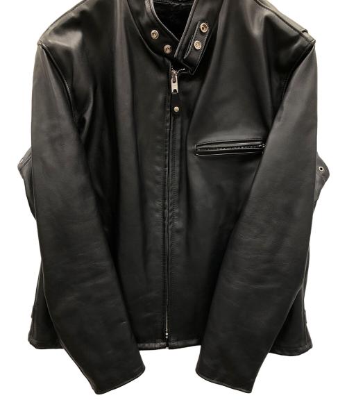 Schott（ショット）Schott (ショット) ライナー付きシングルライダースジャケット ブラック サイズ:48の古着・服飾アイテム