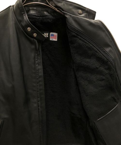 Schott（ショット）Schott (ショット) ライナー付きシングルライダースジャケット ブラック サイズ:48の古着・服飾アイテム