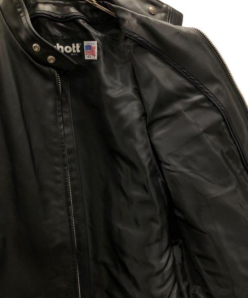 Schott（ショット）Schott (ショット) ライナー付きシングルライダースジャケット ブラック サイズ:48の古着・服飾アイテム