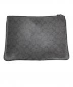 COACHコーチ）の古着「クラッチバッグ シグネチャー」｜ブラック