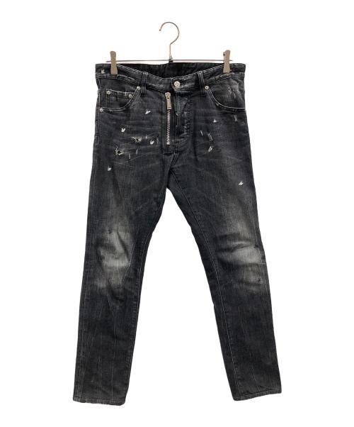 DSQUARED2（ディースクエアード）DSQUARED2 (ディースクエアード) ブラックデニム ブラック サイズ:46の古着・服飾アイテム