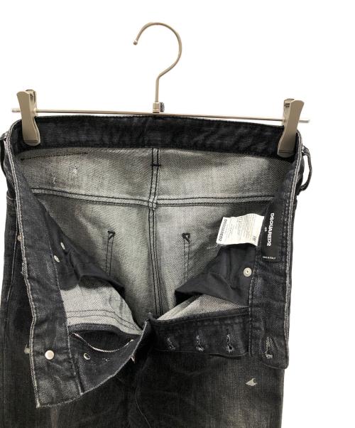 DSQUARED2（ディースクエアード）DSQUARED2 (ディースクエアード) ブラックデニム ブラック サイズ:46の古着・服飾アイテム
