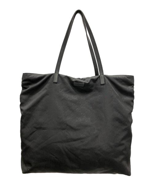 GUCCI（グッチ）GUCCI (グッチ) GG ナイロン トートバッグ ブラック サイズ:実寸サイズにてご確認下さい。の古着・服飾アイテム