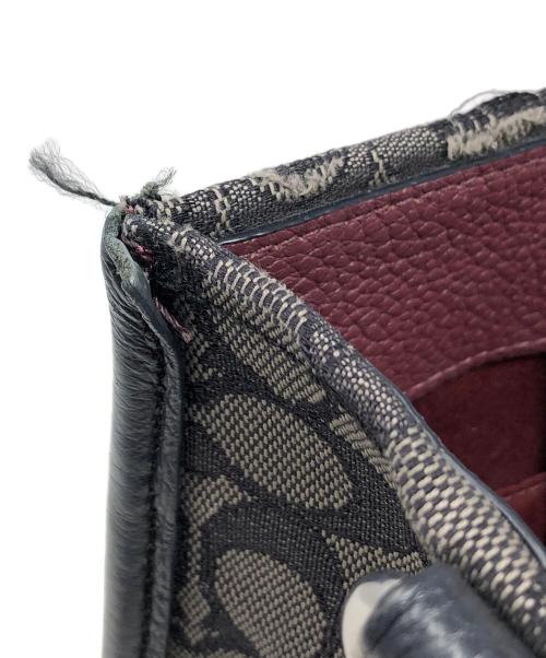 COACH（コーチ）COACH (コーチ) 2WAYバッグ ハンドバッグ ショルダーバッグ デンプシー キャリオール シグネチャー ジャカード ストライプ アンド パッチ ブラック サイズ:実寸サイズにてご確認ください。の古着・服飾アイテム