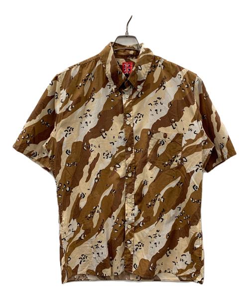 A BATHING APE（アベイシングエイプ）A BATHING APE (アベイシングエイプ) シャツ ブラウン サイズ:Lの古着・服飾アイテム