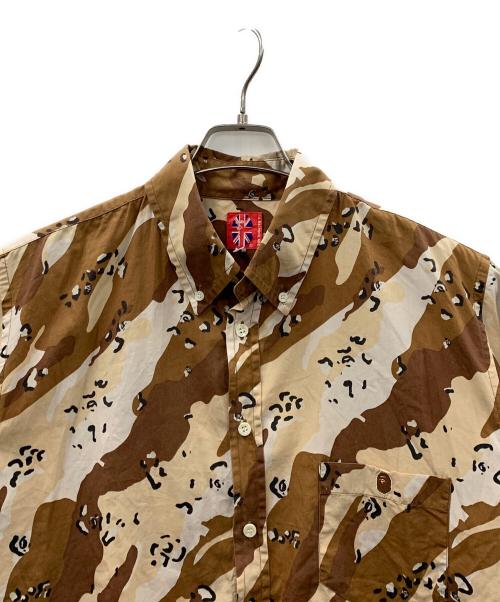 A BATHING APE（アベイシングエイプ）A BATHING APE (アベイシングエイプ) シャツ ブラウン サイズ:Lの古着・服飾アイテム